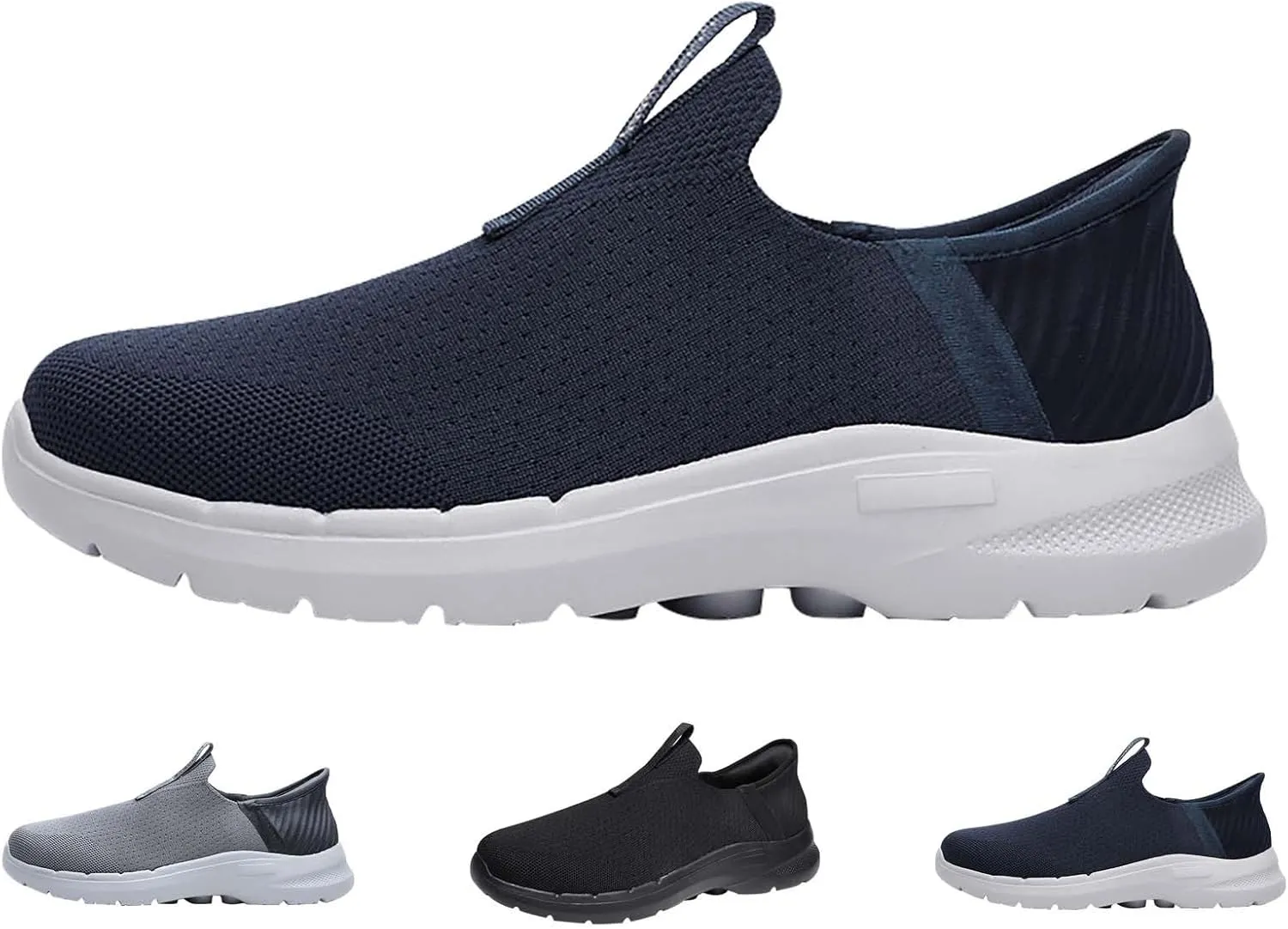 Mens Casual Shoes Comfort Ladies Casual Shoes White Platform Sneakers Men's Supportive Running Cushioned Athletic Waterproof Tennis Shoe Casual Loafers
