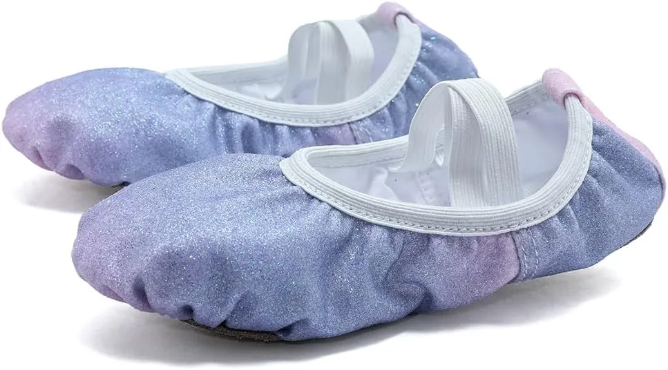 MSMAX Ballet Shoes Wedding Party Dance Flats for Girls (Toddler/Little Kid/Big Kid)