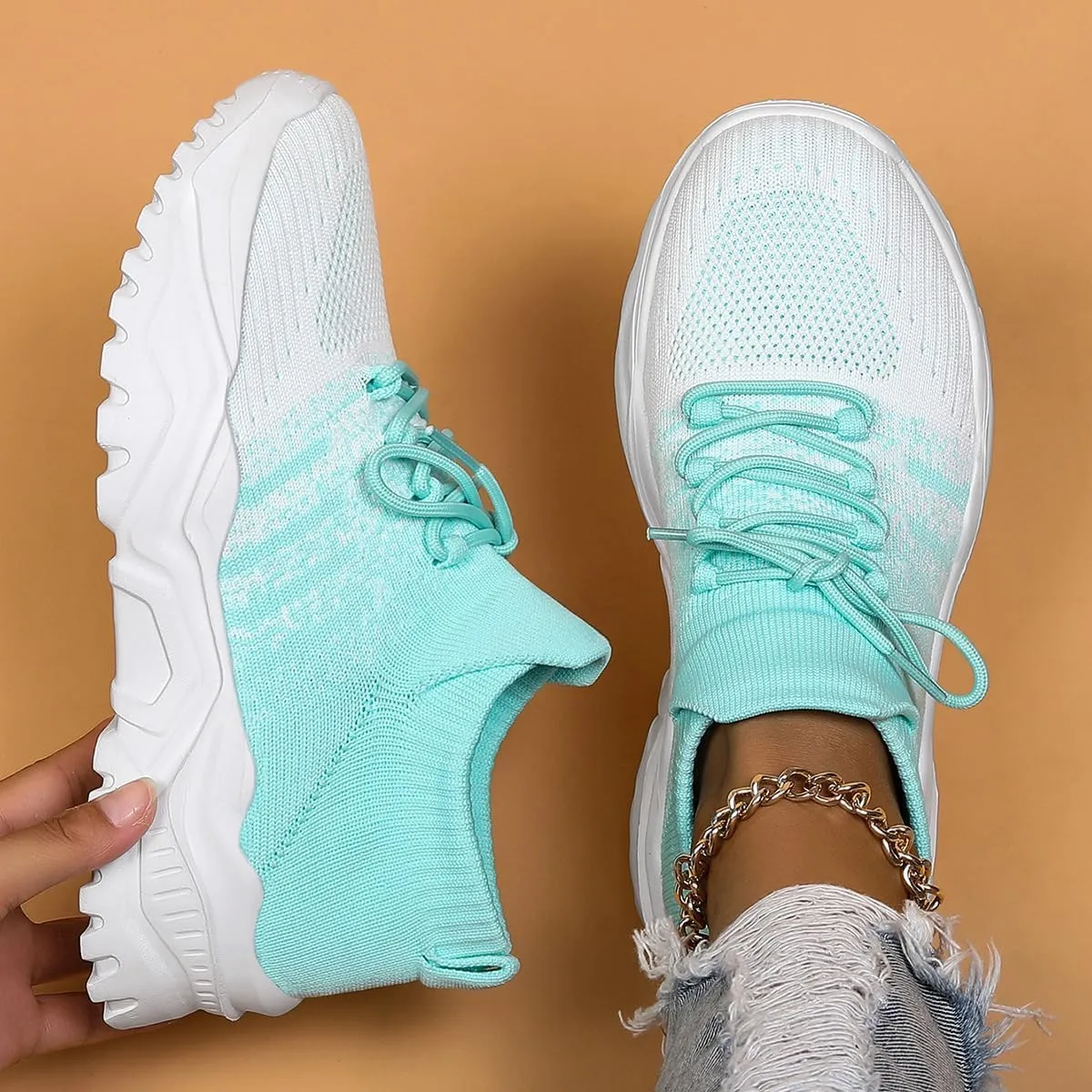Nurse Babe Shoes Ortho Cloud Women's Sneakers, 2025 Women's Breathable Knit Slip-On Sneakers  Lightweight Arch Support & Non-Slip Sole for Work, Sports, and Everyday