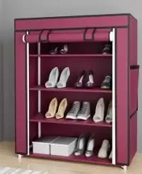 Nutts Metal Shoe Stand Shoe Rack Shoe Stand Storage Organizer Shoe Cabinet Durable Portable (6 Rack)