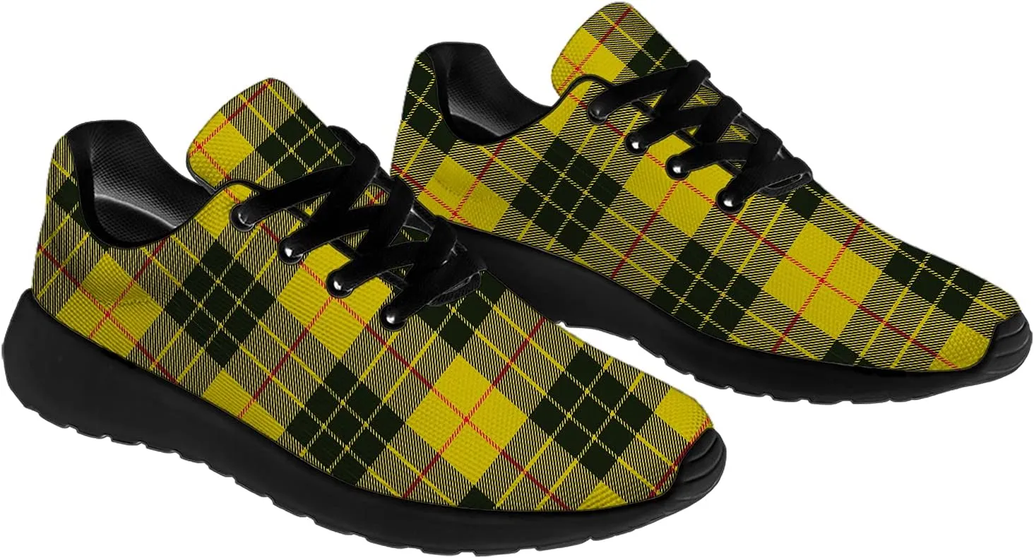 Plaid Shoes for Women Men Running Shoes Lightweight Walking Tennis Sneakers Jogging Shoes Gifts