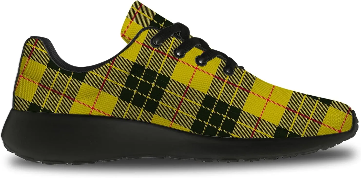 Plaid Shoes for Women Men Running Shoes Lightweight Walking Tennis Sneakers Jogging Shoes Gifts
