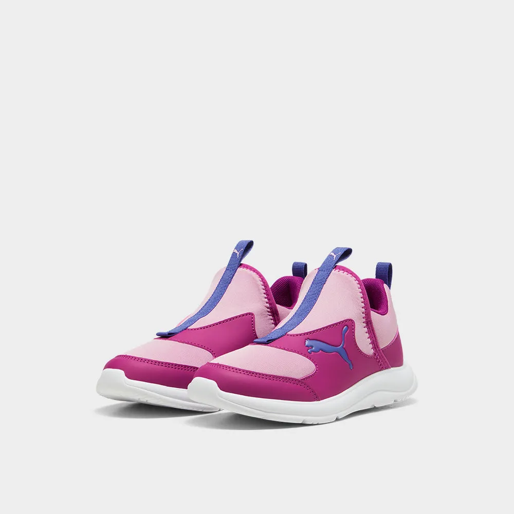 Puma Infants Fun Racer Slip On Sneaker Pink/White _ 182363 _ Pink