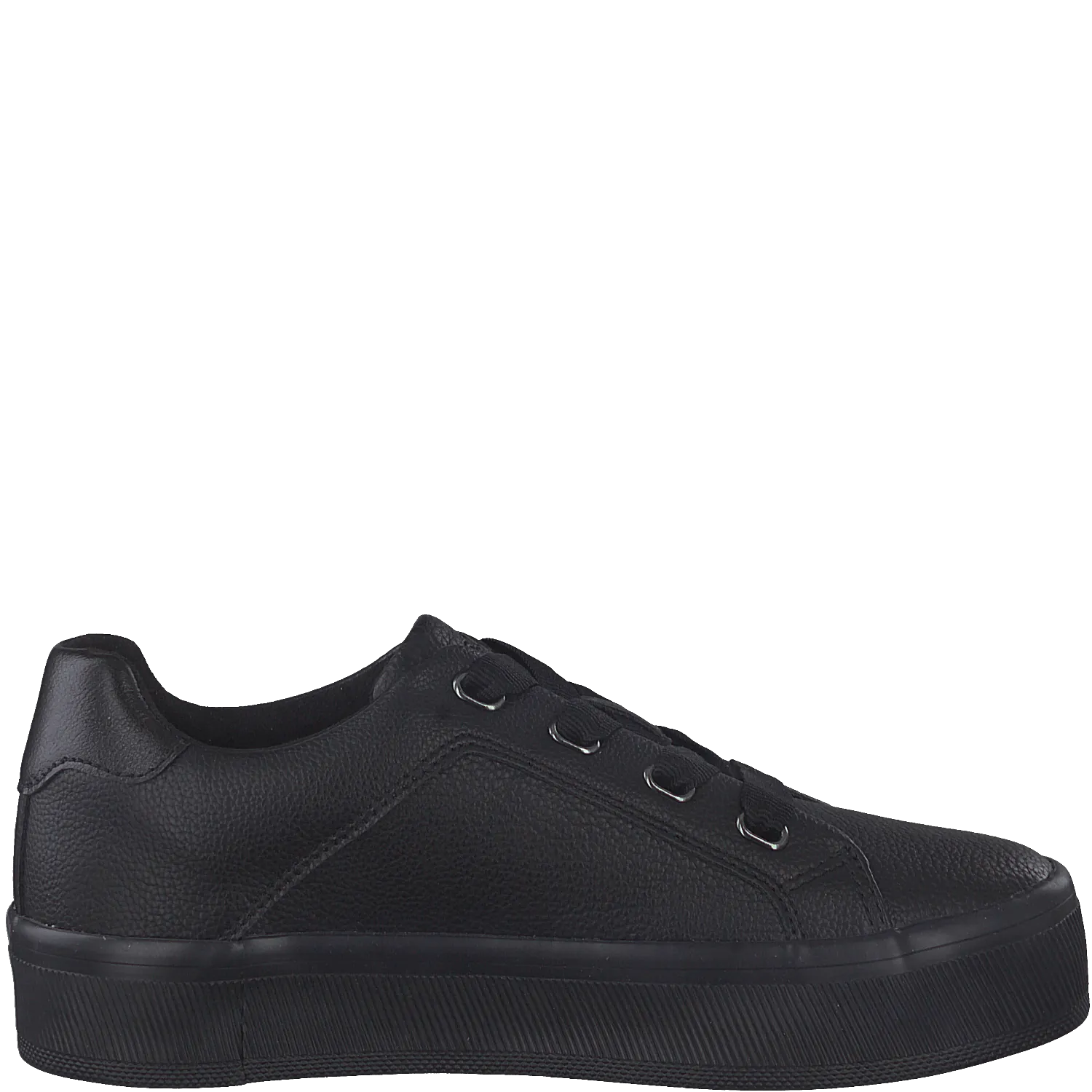 S Oliver Lace Up Trainer Black