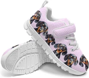 Shoes for Little Girls Road Running Shoes Lightweight Outdoor Walking Shoes Hook and Loop Fasteners Sneakers