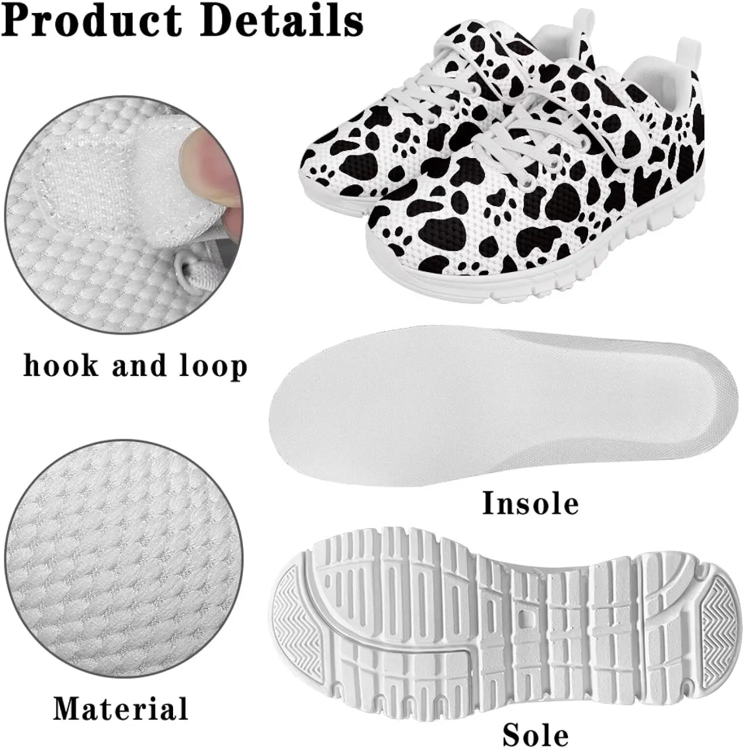 Shoes for Little Girls Road Running Shoes Lightweight Outdoor Walking Shoes Non Slip Tennis Shoes