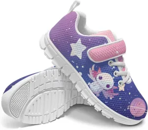 Shoes for Little Girls Road Running Shoes Outdoor Walking Shoes Hook and Loop Fasteners Tennis Shoes