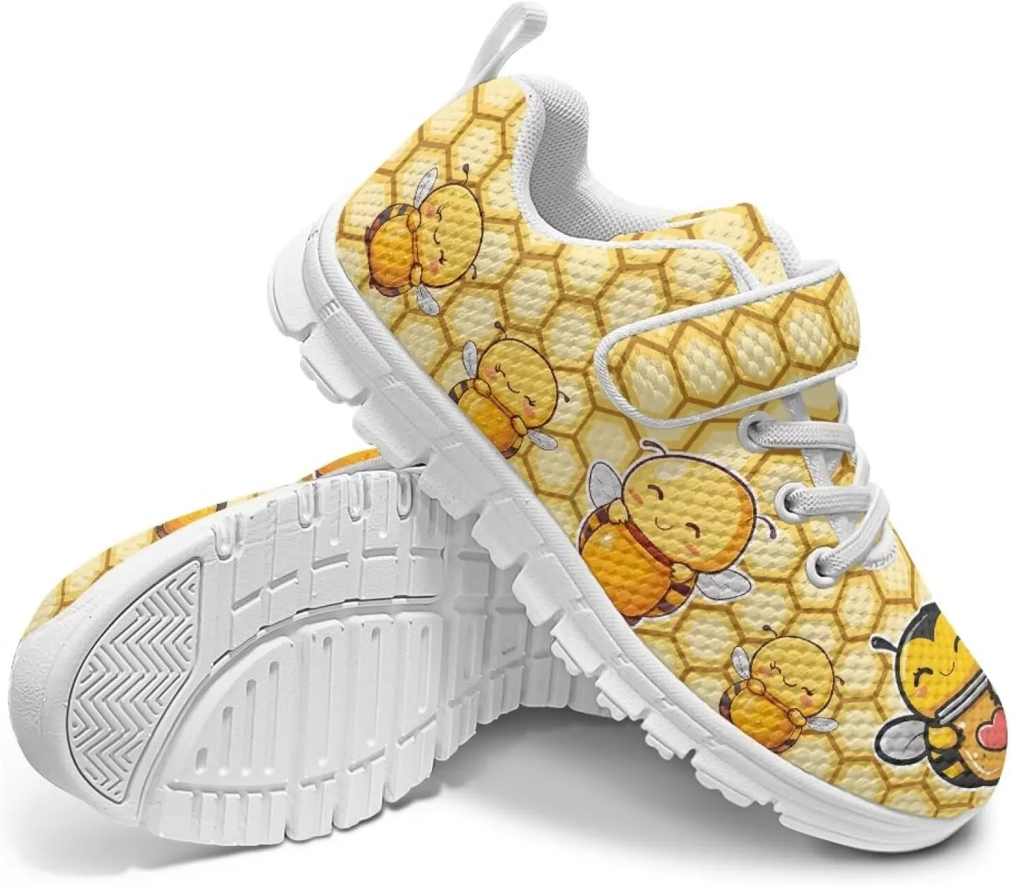 Shoes for Little Girls Road Running Shoes Outdoor Walking Shoes Hook and Loop Fasteners Tennis Shoes