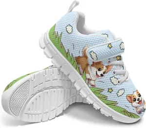Shoes for Little Girls Road Running Shoes Outdoor Walking Shoes Hook and Loop Fasteners Tennis Shoes