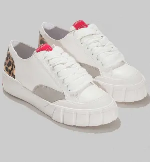 SNEAKERS BIANCA DETTAGLIO ANIMALIER