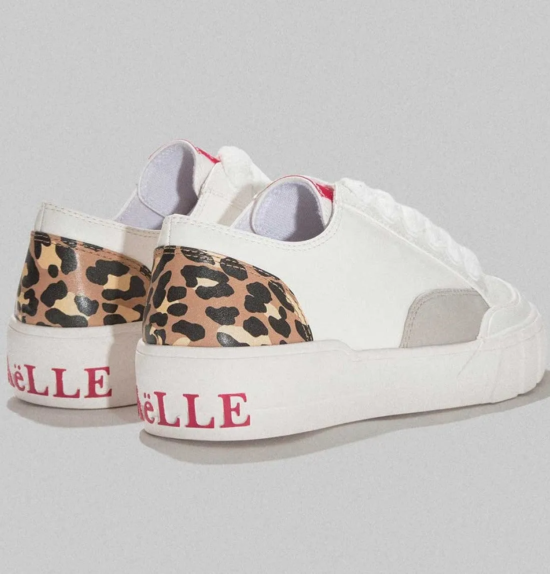 SNEAKERS BIANCA DETTAGLIO ANIMALIER