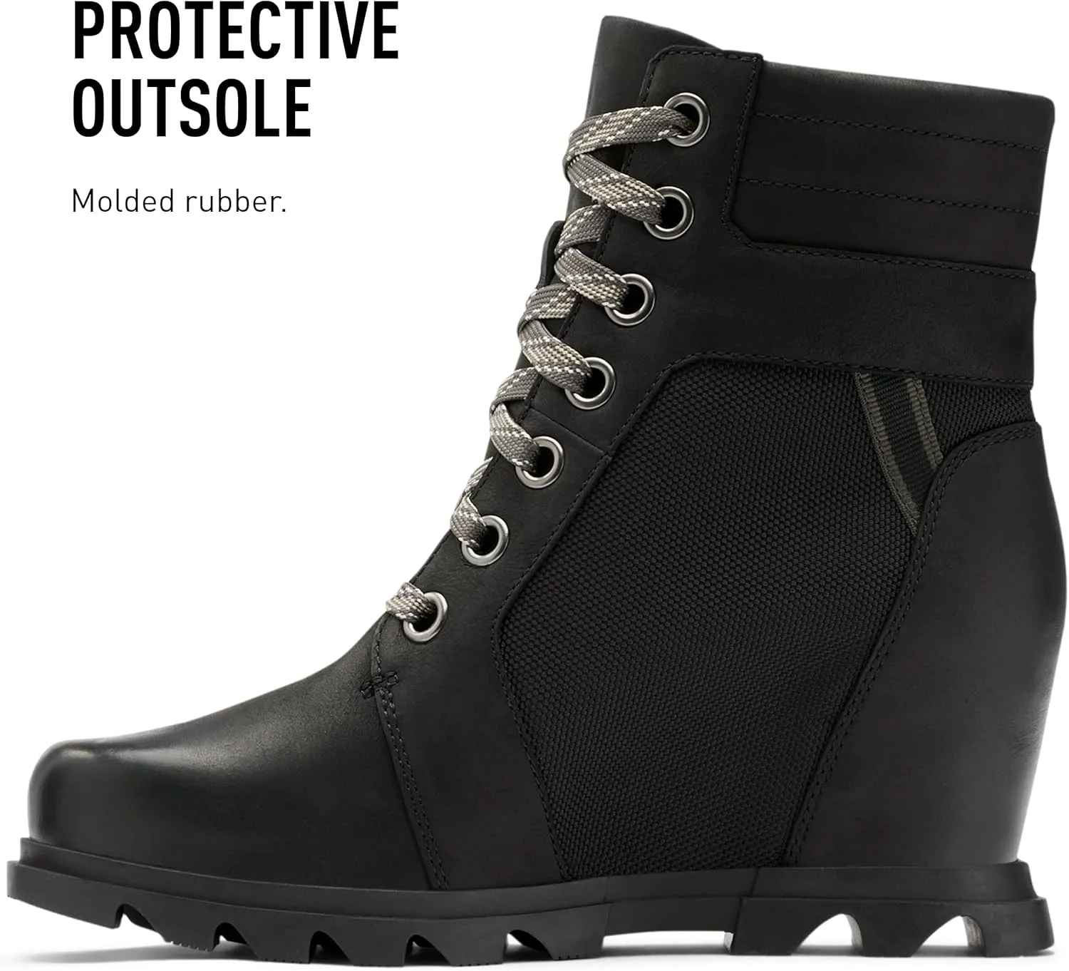 Sorel Women's Joan of Arctic Wedge III Lexie Boot  Waterproof Leather Wedge Boots