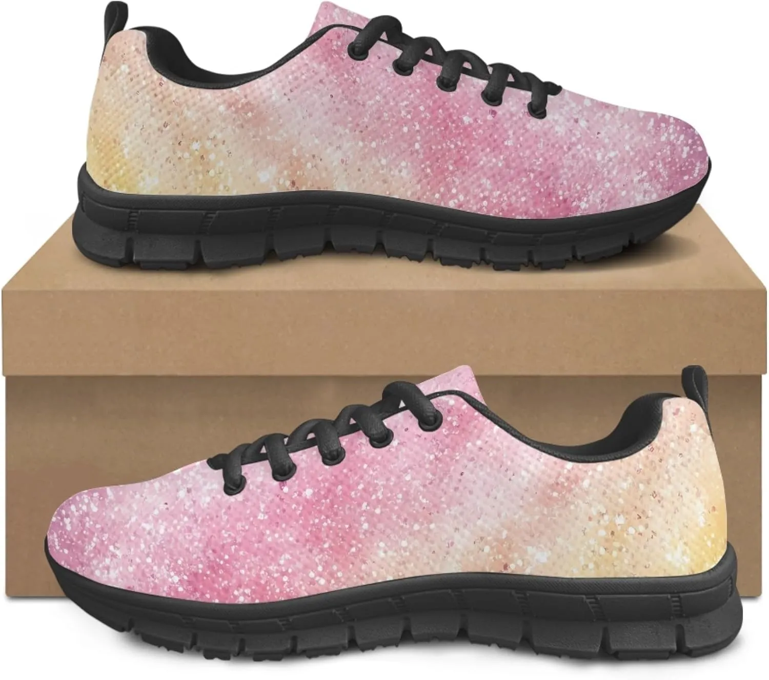 Sports Tennis Sneakers for Womens Running Causal Shoes Teens Girls Outdoor Travel Walking Low Heel Lace up Breathable Lightweight