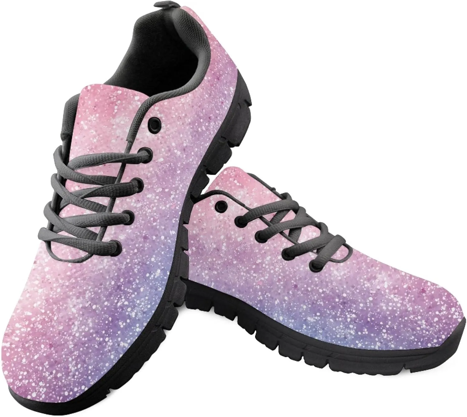 Sports Tennis Sneakers for Womens Running Causal Shoes Teens Girls Outdoor Travel Walking Low Heel Lace up Breathable Lightweight