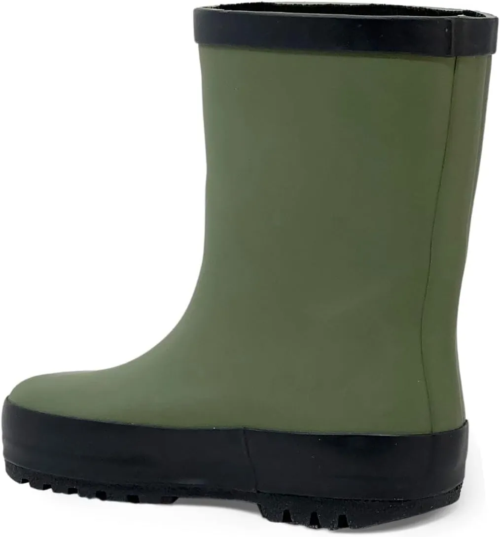 Stonz Rain Boots - Kids Rubber Boots Made with Toxic Free Natural Rubber - Waterproof, Safe Kids Rain Boots For Girls & Boys - Durable & Comfortable For Camping, School & Play.