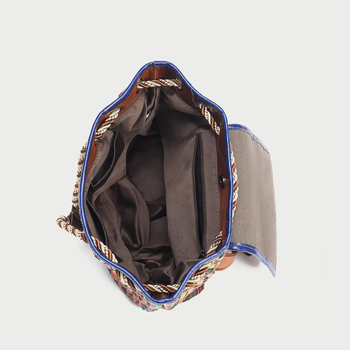 Sunset Everyday Woven Leather Backpack