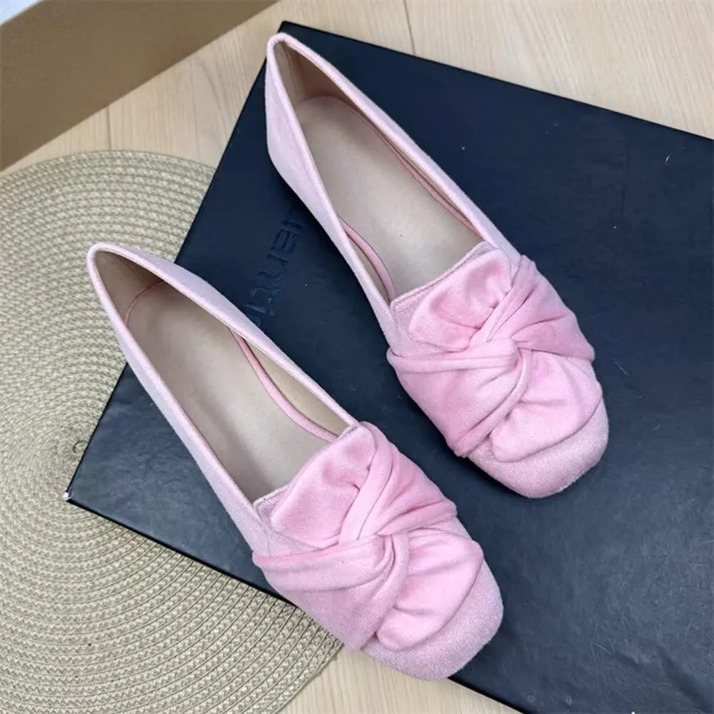 TN TANGNEST Womens Dress Flats Fashion Soft Pointed Toe Bowknot Slip On Flat Shoes