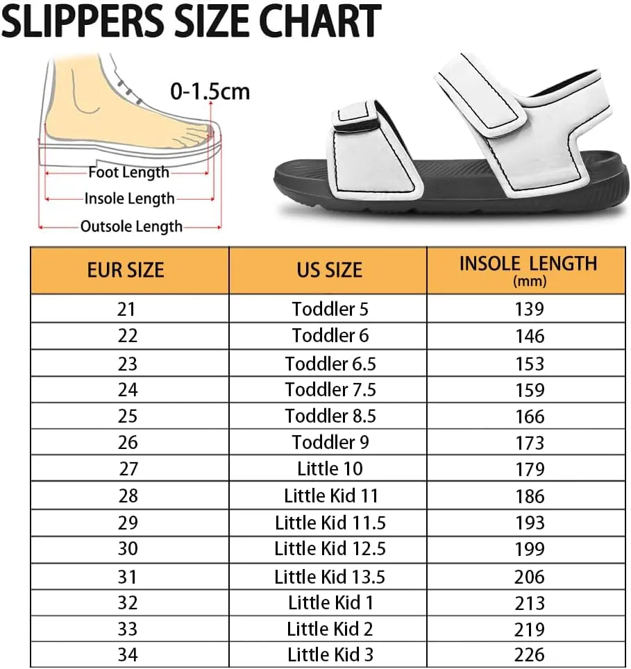 Toddler Girls' Double Hook and Loop Sandals with Print, Anti-Slip, Comfort, Stable for Learning Walking, Beach