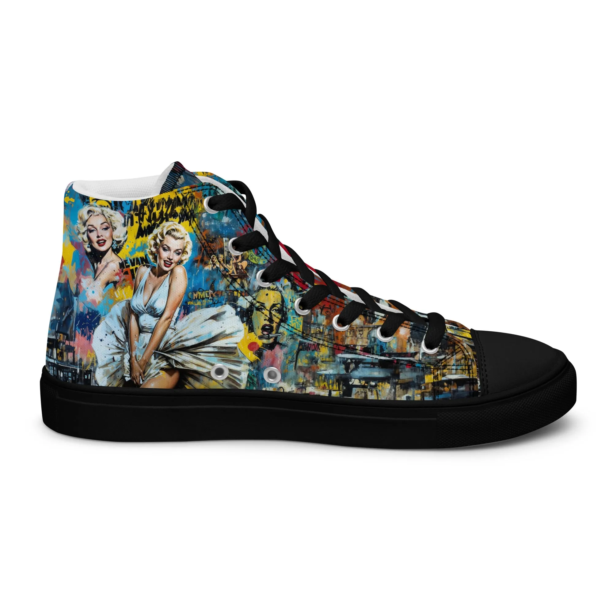 Unisex high top canvas shoes - Marilyn 2
