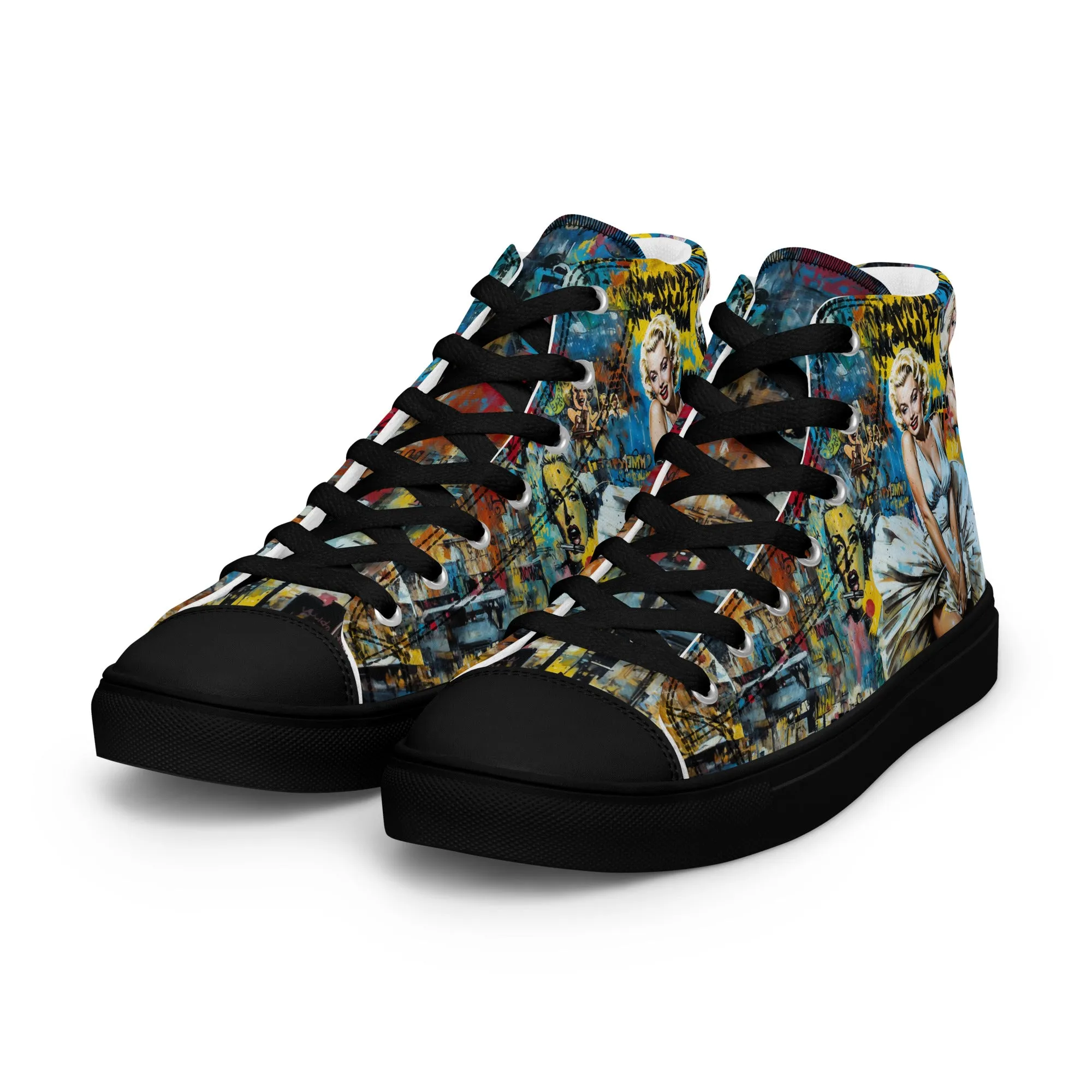 Unisex high top canvas shoes - Marilyn 2
