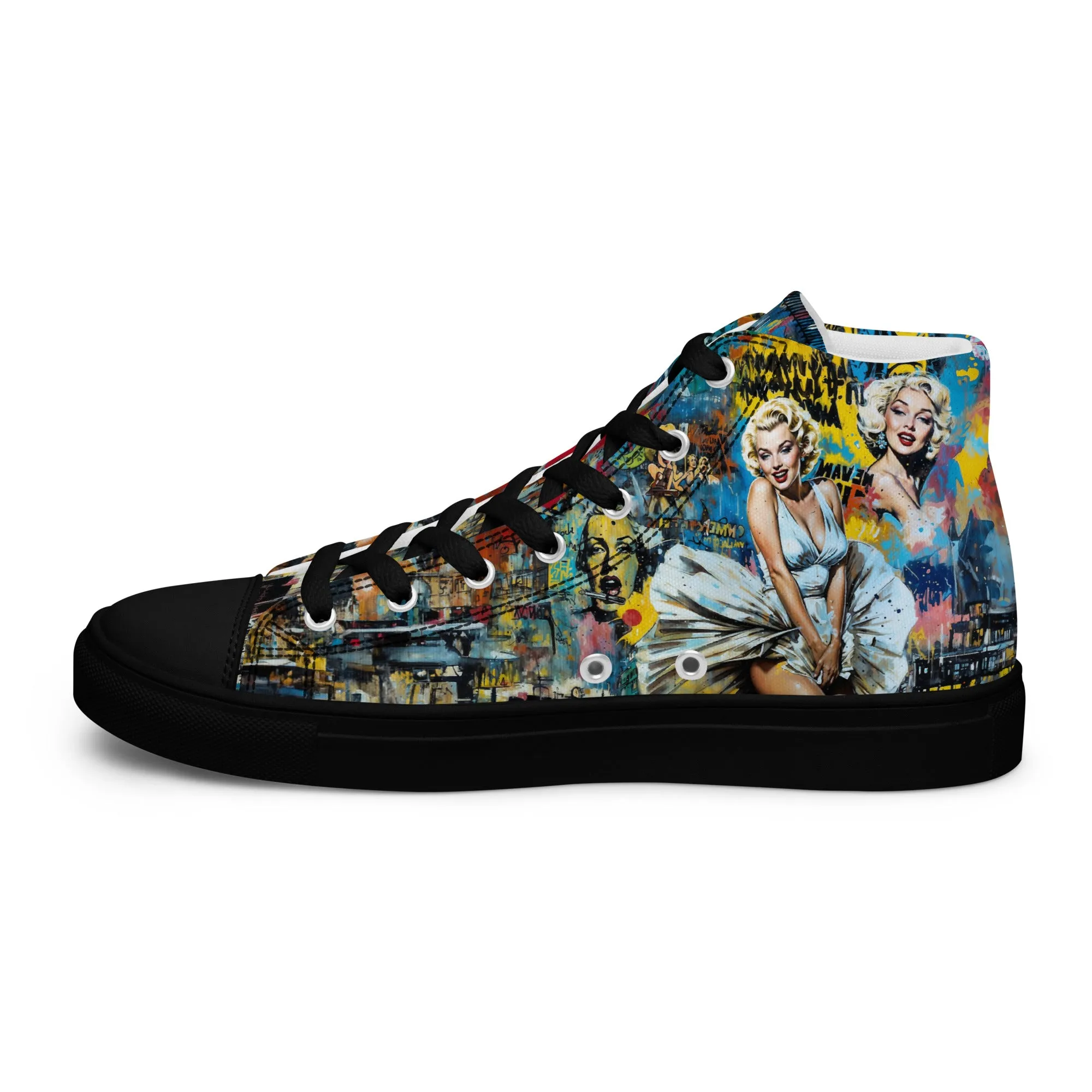 Unisex high top canvas shoes - Marilyn 2