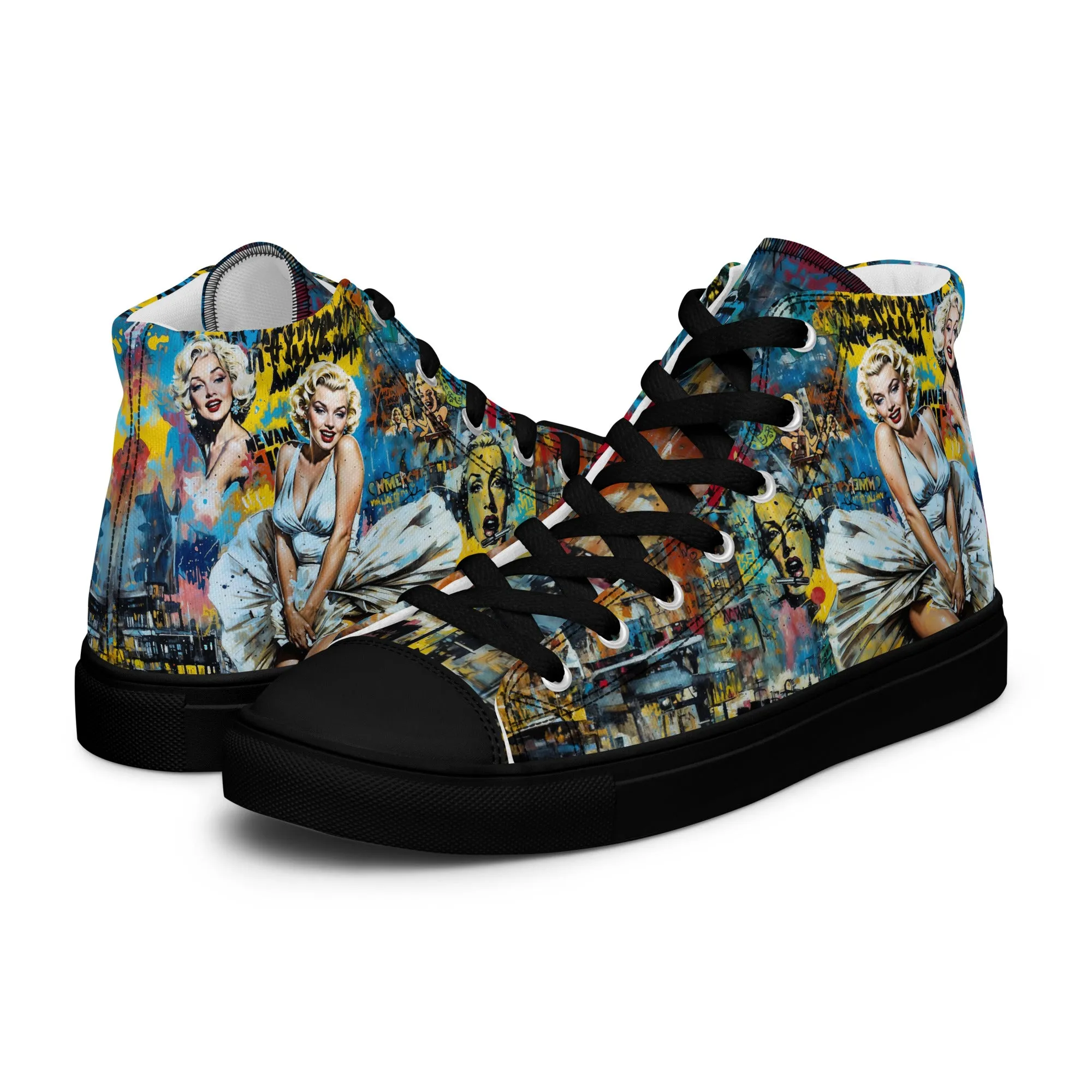 Unisex high top canvas shoes - Marilyn 2
