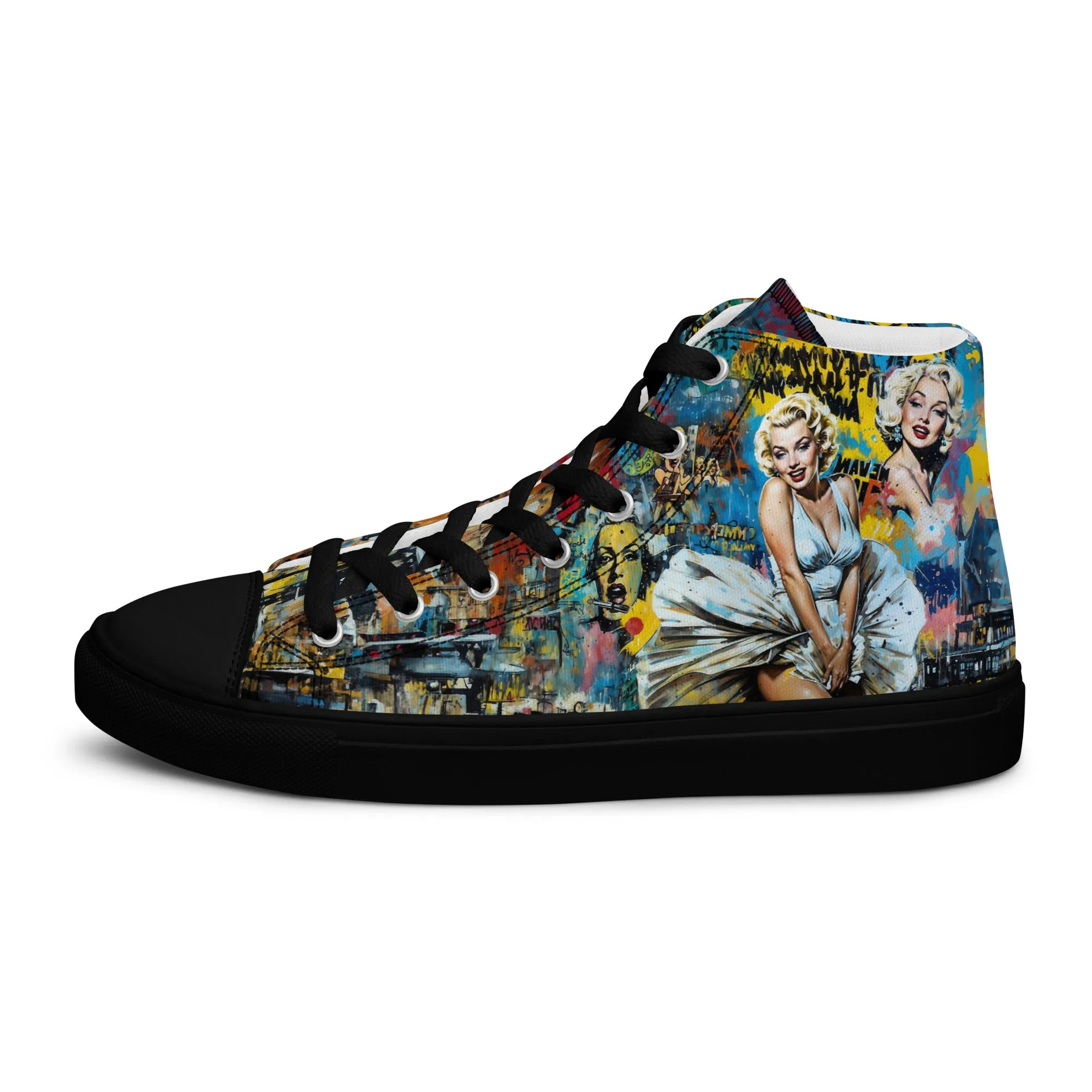 Unisex high top canvas shoes - Marilyn 2