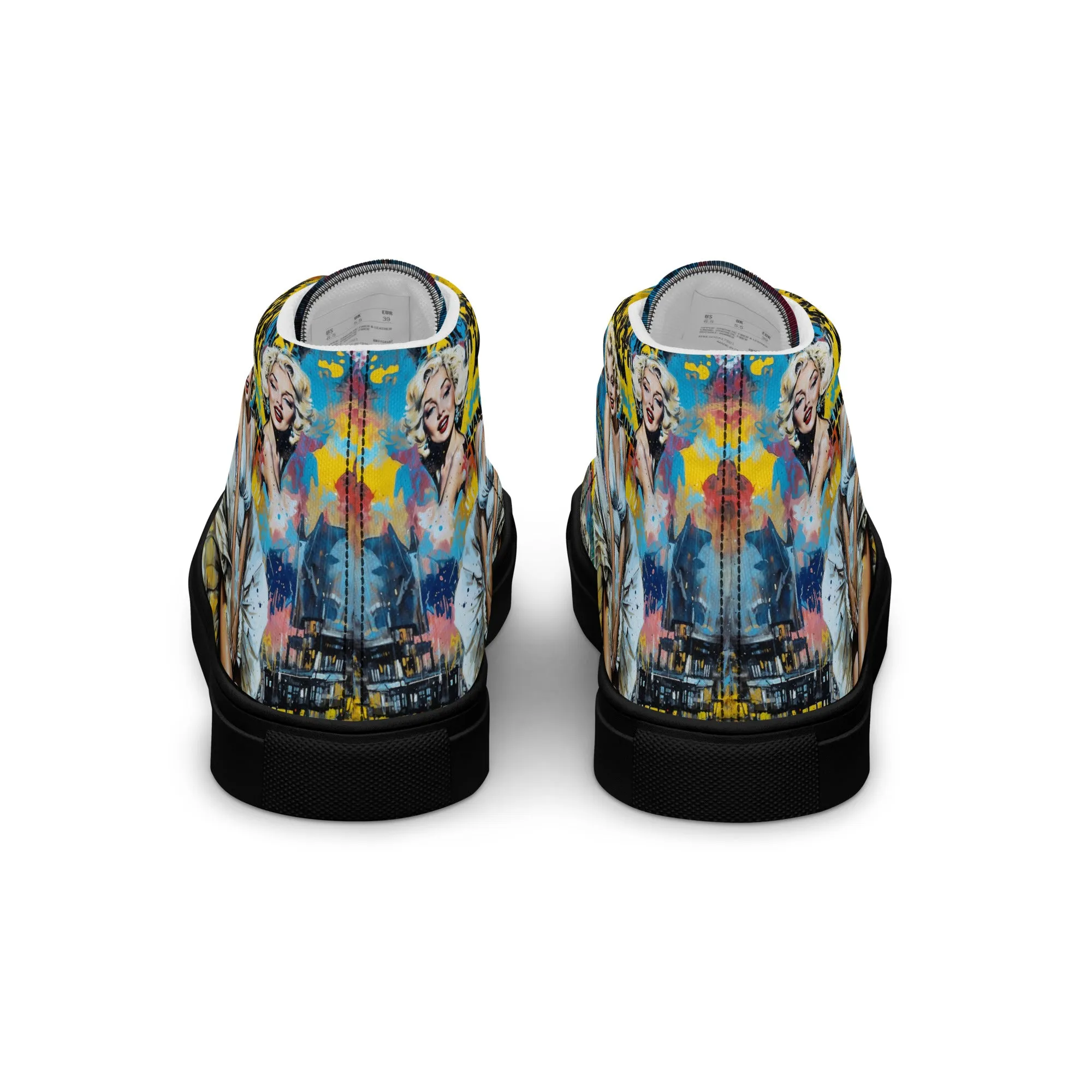 Unisex high top canvas shoes - Marilyn 2