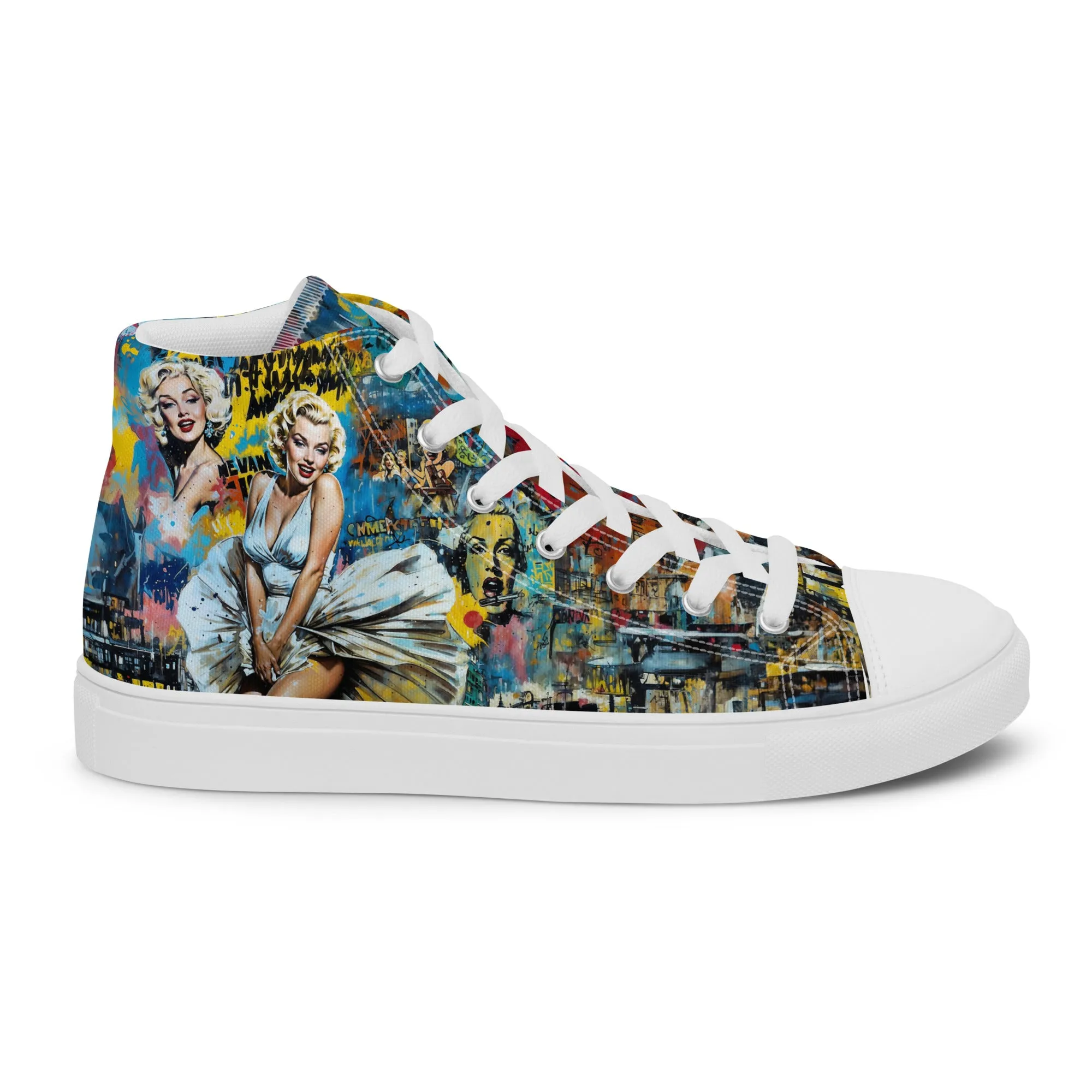 Unisex high top canvas shoes - Marilyn 2