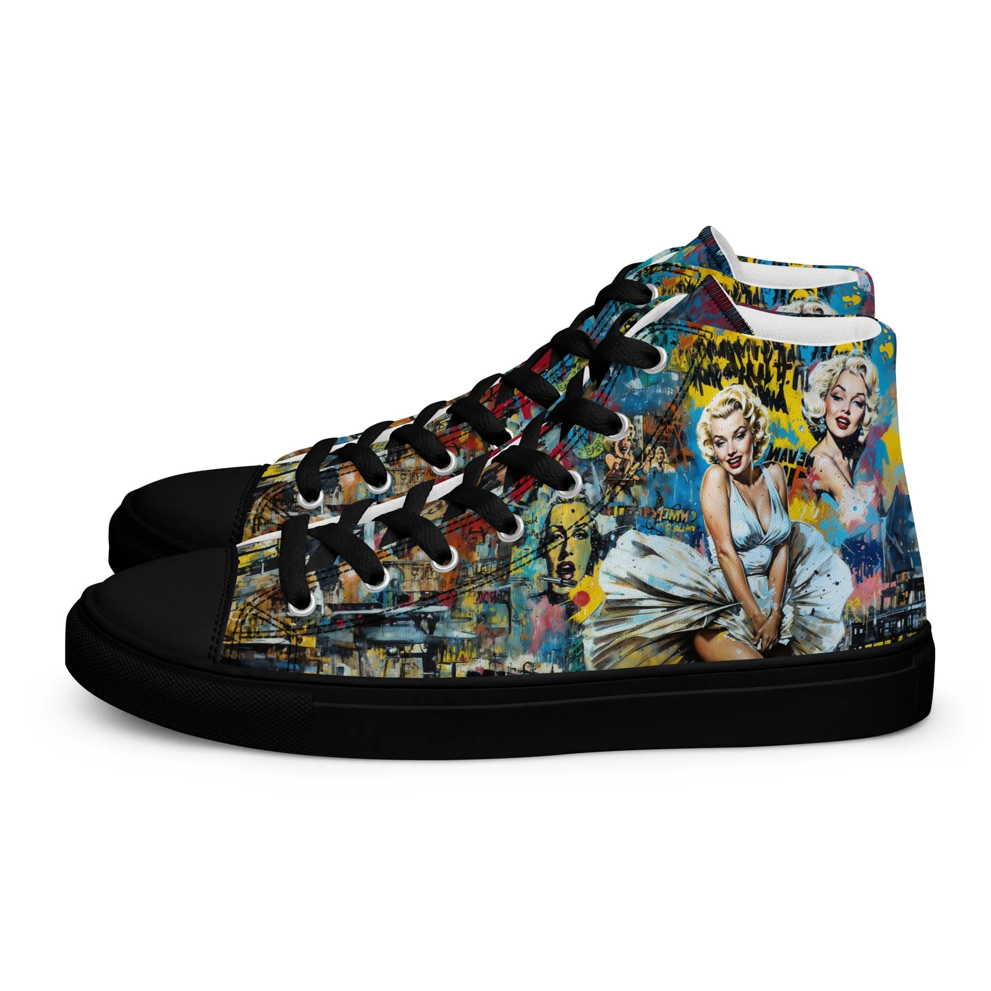 Unisex high top canvas shoes - Marilyn 2