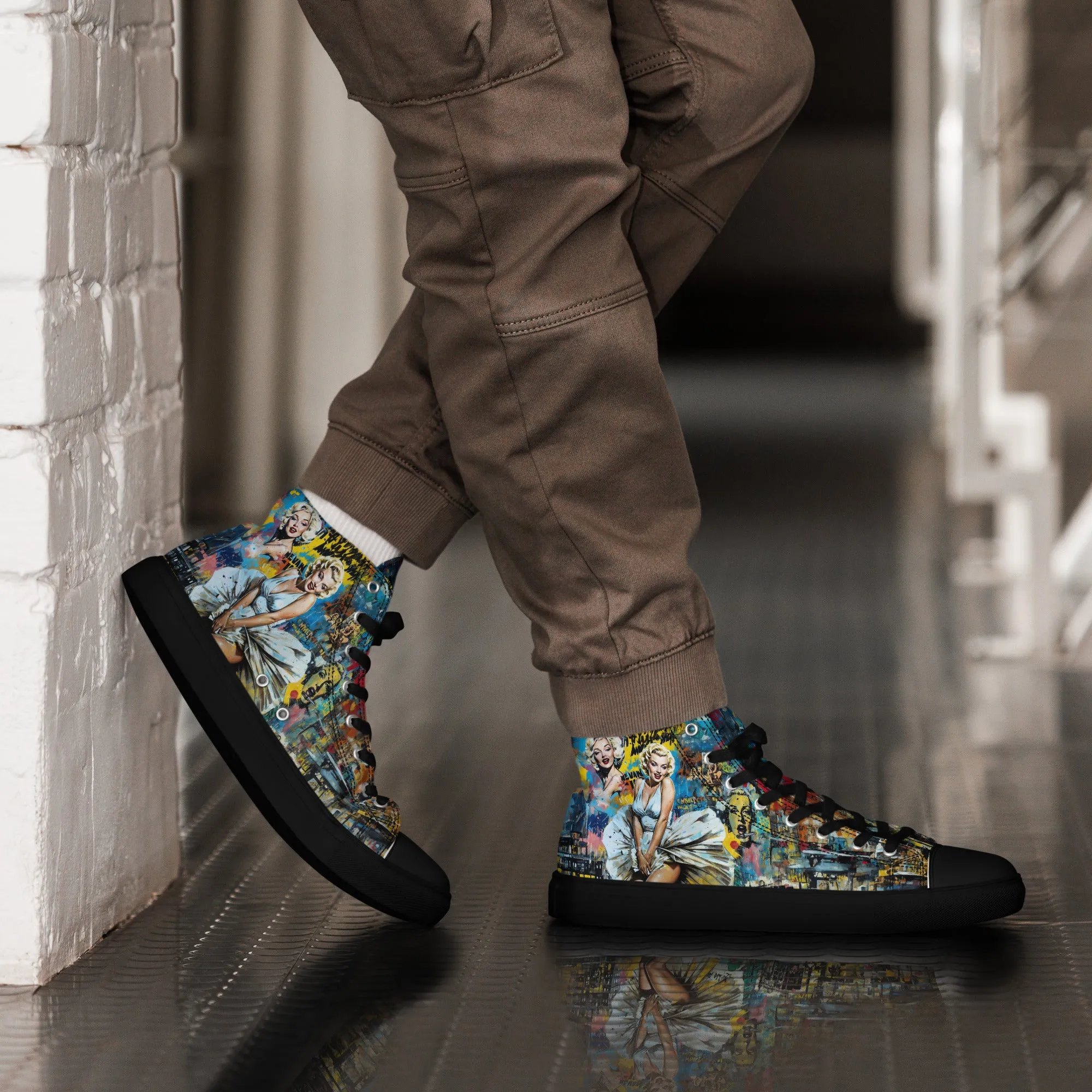 Unisex high top canvas shoes - Marilyn 2