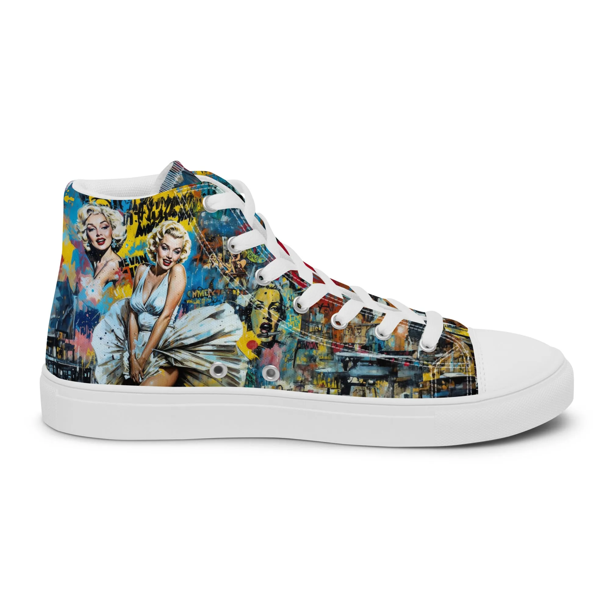 Unisex high top canvas shoes - Marilyn 2