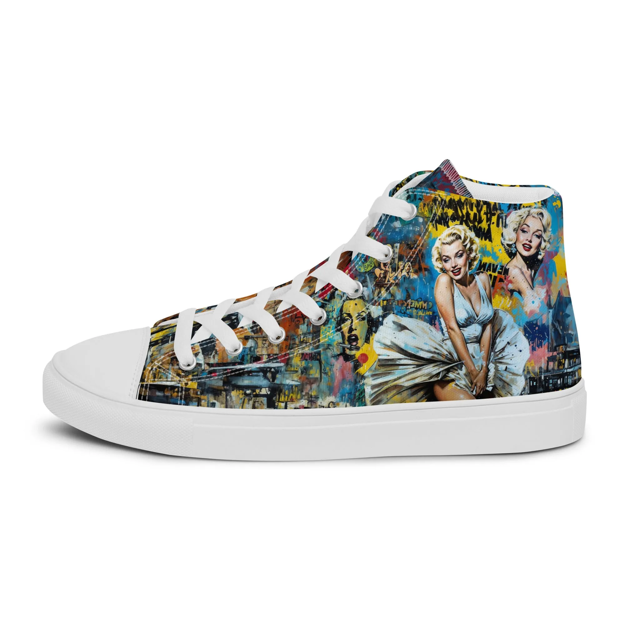 Unisex high top canvas shoes - Marilyn 2