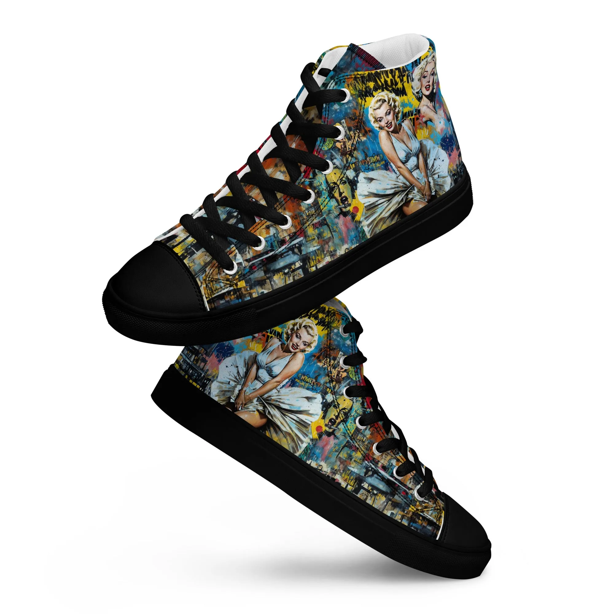 Unisex high top canvas shoes - Marilyn 2