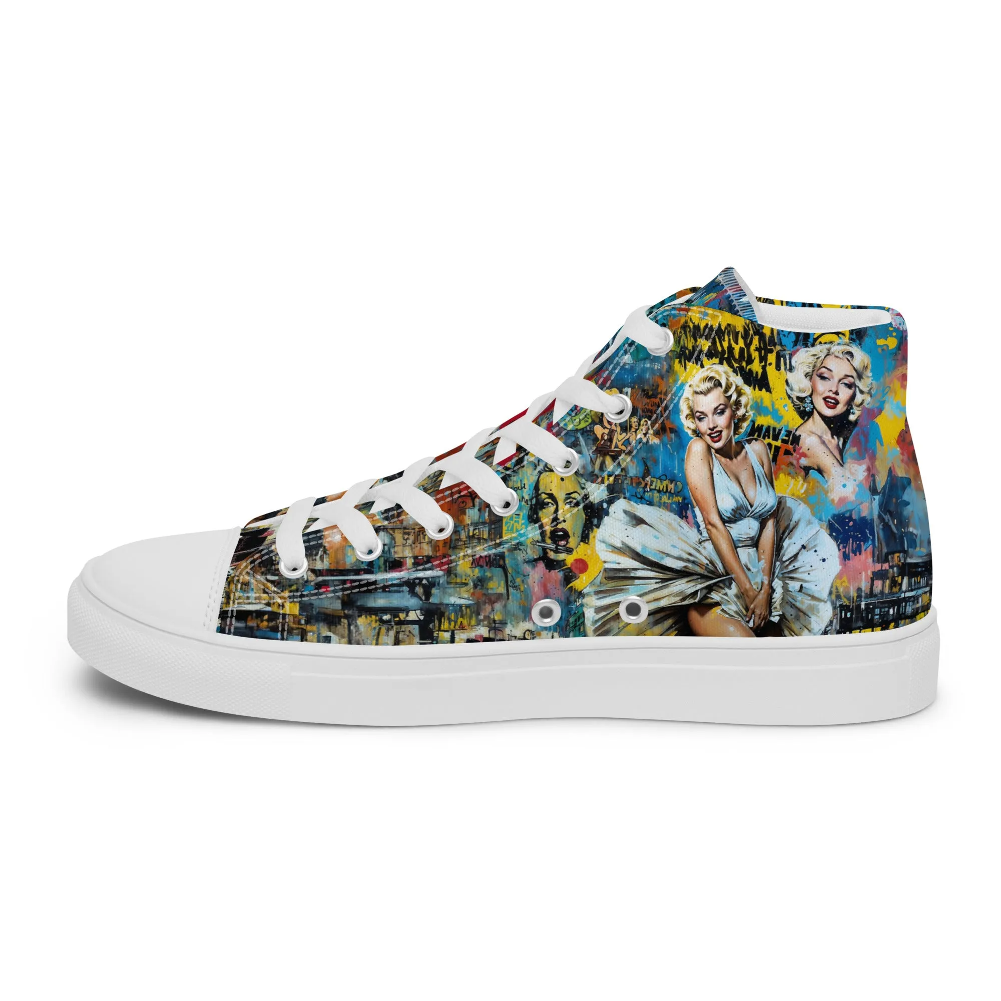 Unisex high top canvas shoes - Marilyn 2