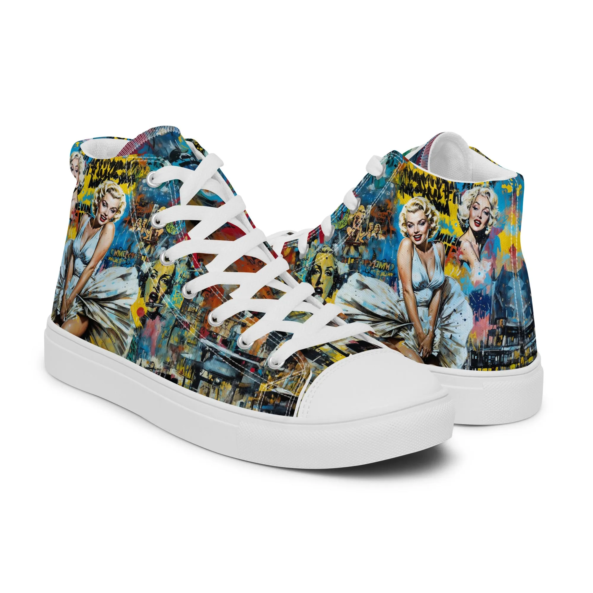 Unisex high top canvas shoes - Marilyn 2