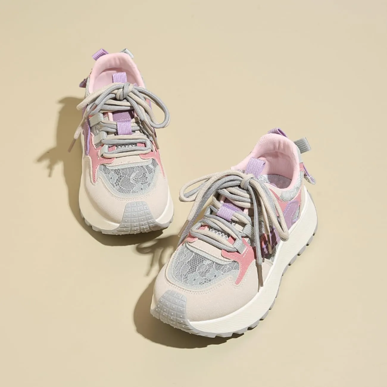 Walking Shoes Women Fashion Colorful Platform Sneakers Non-Slip Breathable Athletic Shoes for Everyday