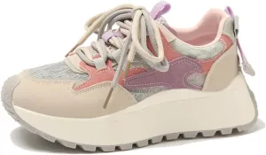 Walking Shoes Women Fashion Colorful Platform Sneakers Non-Slip Breathable Athletic Shoes for Everyday