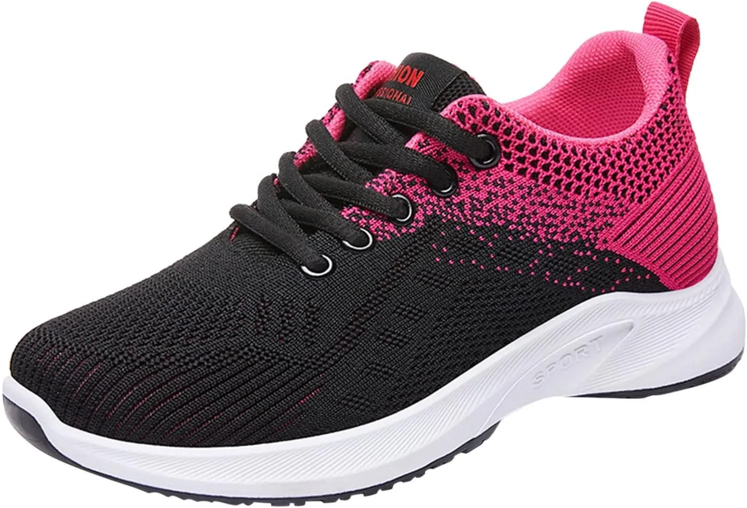 Walking Sneakers for Women Colorblock Mesh Lace Up Shoes Lightweigh Breathable Running Walking Workout Tennis Shoes