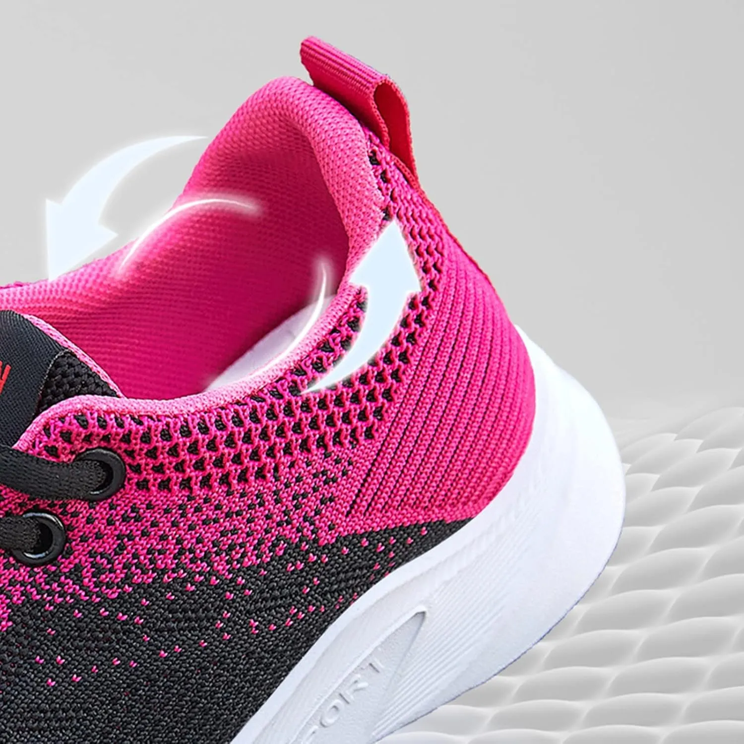 Walking Sneakers for Women Colorblock Mesh Lace Up Shoes Lightweigh Breathable Running Walking Workout Tennis Shoes