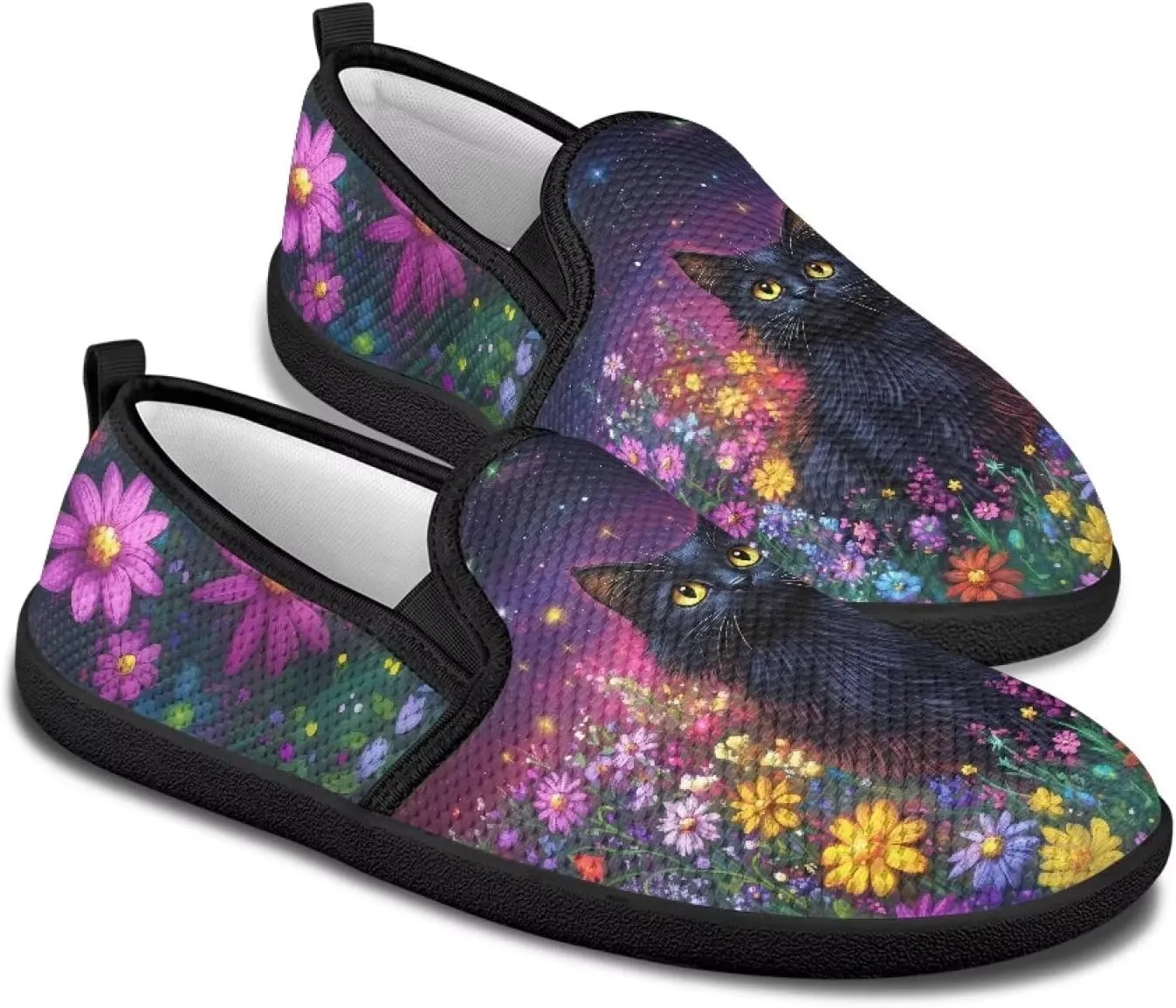 Women's Art Painted Travel Shoes Shoes Slip On Casual Mesh Loafers Lightweight Comfort Fashion Outdoor Sneaker for Ladies US Size 6-11