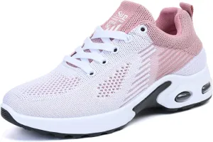 Women's Casual Sneakers  Lightweight, Breathable Non-Slip Walking Shoes for Work, Nursing, Running, and Everyday Use