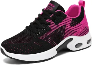 Women's Casual Sneakers  Lightweight, Breathable Non-Slip Walking Shoes for Work, Nursing, Running, and Everyday Use