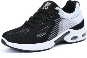 Women's Casual Sneakers  Lightweight, Breathable Non-Slip Walking Shoes for Work, Nursing, Running, and Everyday Use