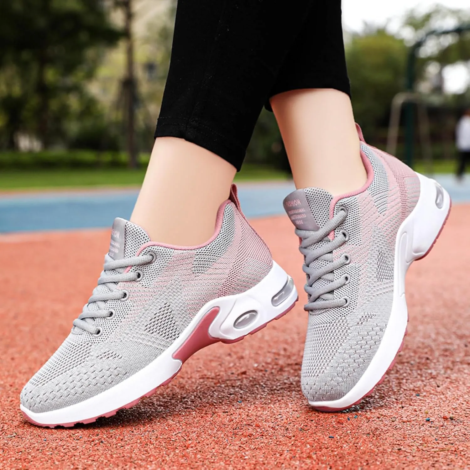 Women's Cushion Sneakers - Breathable, Non-Slip Walking Shoes with Shock-Absorbing Comfort, Lightweight for Running, Walking, and Everyday Use