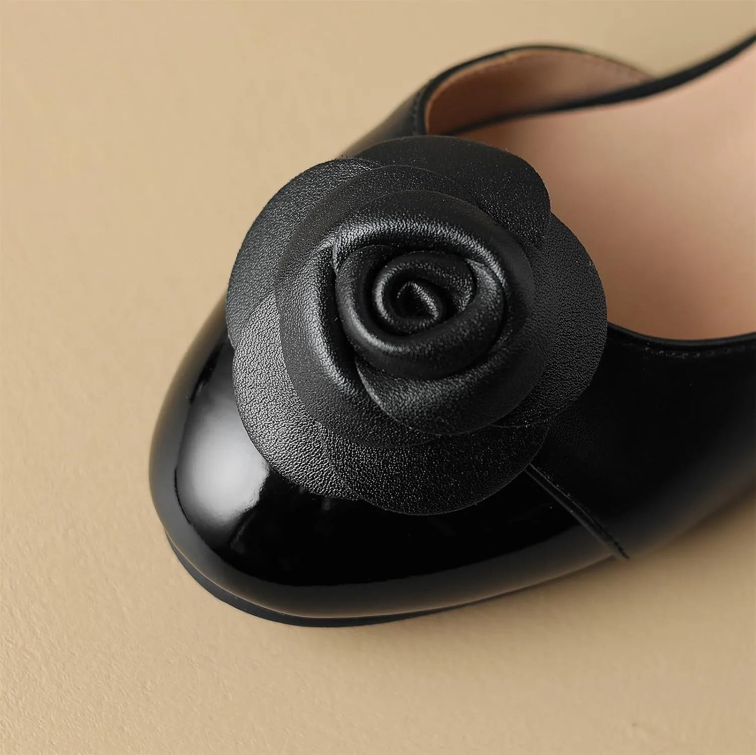 Women's Retro Flower Cap Round Closed Toe Pump Ankle Strap Chunky Low Block Heel Adjustable Buckle D'Orsay Classic Work Office Church Casual Comfort Dress Shoes Business Party Flats
