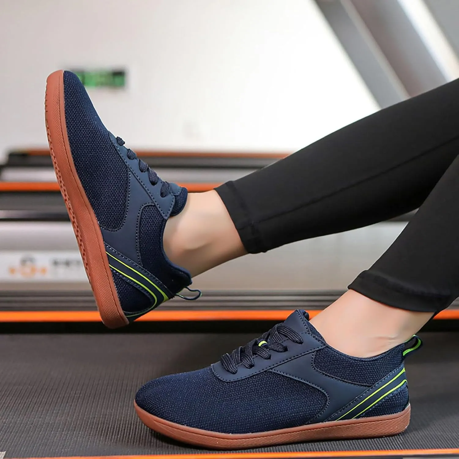Womens Tennis Shoes Cute Woman Shoes Casual High Top Sneakers Men's KnitFlex Breeze Mesh Sneakers Oxfords Lace Black Tennis Shoe Cross Trainer Shoe
