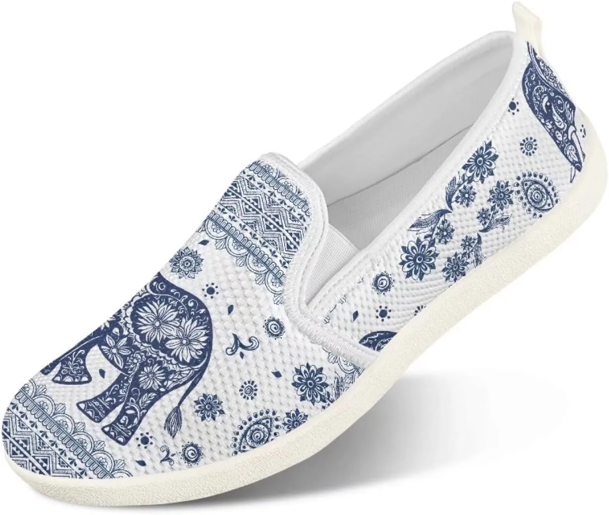 Women's Walking Travel Shoes Slip On Casual Loafers Lightweight Comfort Art Painted Fashion Sneaker for Ladies US Size 6-11