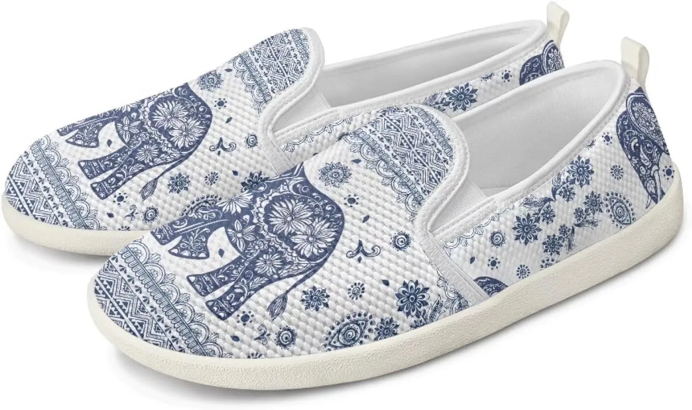 Women's Walking Travel Shoes Slip On Casual Loafers Lightweight Comfort Art Painted Fashion Sneaker for Ladies US Size 6-11