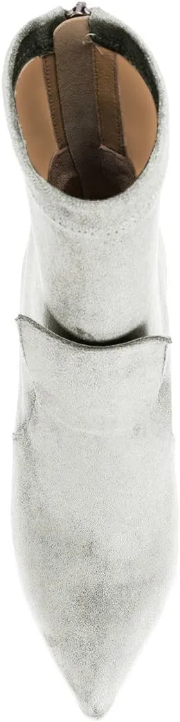 XYD Fashion Closed Pointed Toe Stiletto High Heel Ankle Boots Back Zipper Mid Calf Short Bootie Party Event Chic Shoes